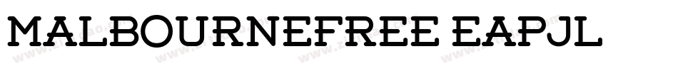 MalbourneFree-Eapjl字体转换