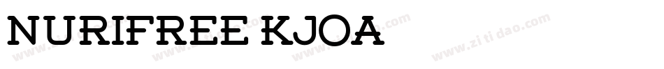 NuriFree-KjOA字体转换