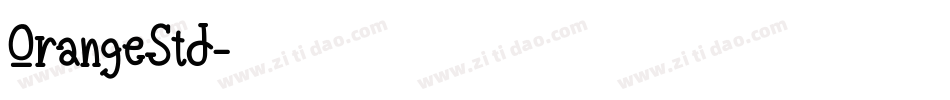 OrangeStd字体转换
