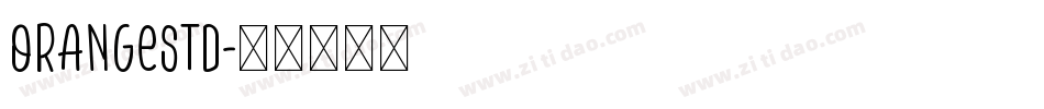 OrangeStd字体转换