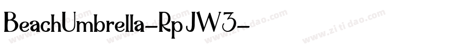 BeachUmbrella-RpJW3字体转换