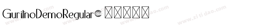 GuritnoDemoRegular字体转换