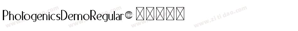 PhotogenicsDemoRegular字体转换