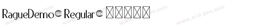 RagueDemo-Regular字体转换