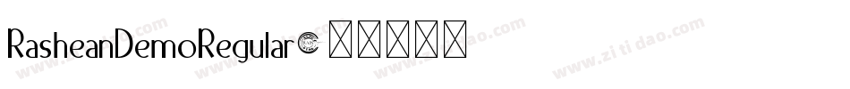 RasheanDemoRegular字体转换