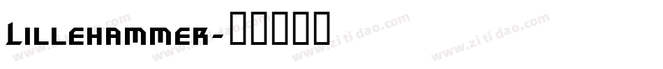 Lillehammer字体转换