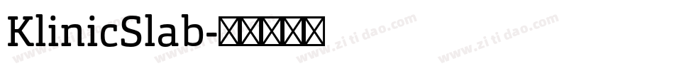 KlinicSlab字体转换