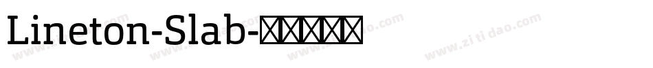 Lineton-Slab字体转换