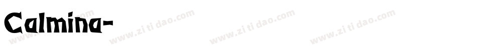 Calmina字体转换