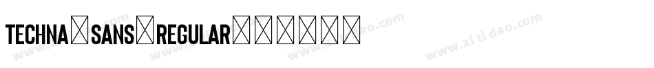 Techna-Sans-Regular字体转换