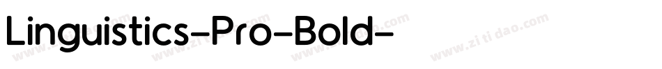 Linguistics-Pro-Bold字体转换