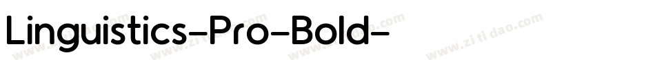 Linguistics-Pro-Bold字体转换