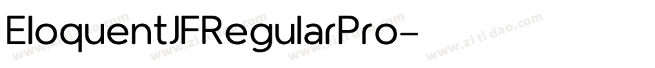 EloquentJFRegularPro字体转换