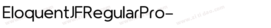 EloquentJFRegularPro字体转换