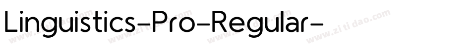 Linguistics-Pro-Regular字体转换