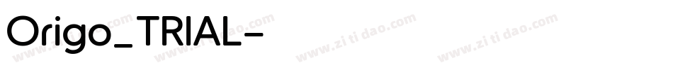 Origo_TRIAL字体转换