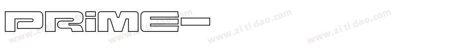 Prime字体转换