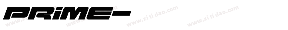 Prime字体转换