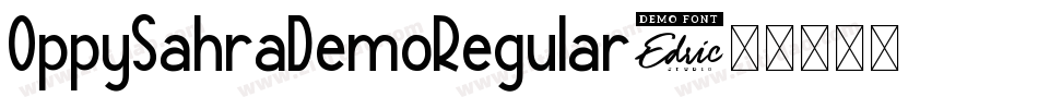 OppySahraDemoRegular字体转换