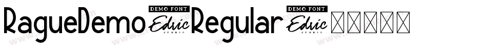 RagueDemo-Regular字体转换
