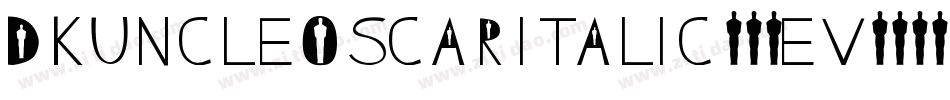 DkUncleOscarItalic-16ev字体转换