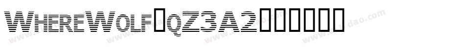 WhereWolf-qZ3A2字体转换