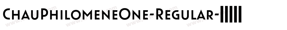 ChauPhilomeneOne-Regular字体转换