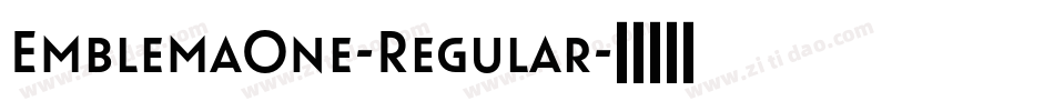 EmblemaOne-Regular字体转换