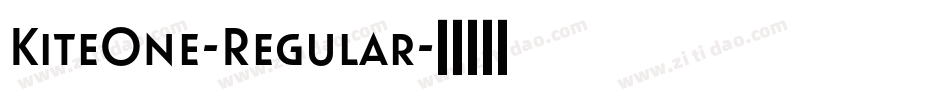 KiteOne-Regular字体转换