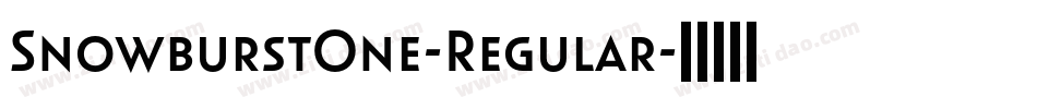 SnowburstOne-Regular字体转换
