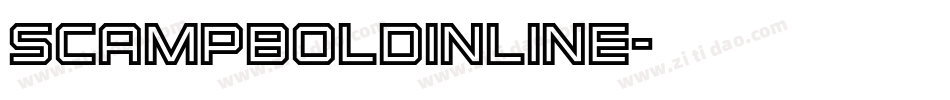 ScampBoldInline字体转换