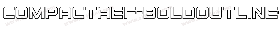 CompactaEF-BoldOutline字体转换