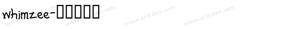 whimzee字体转换