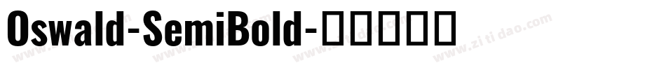 Oswald-SemiBold字体转换