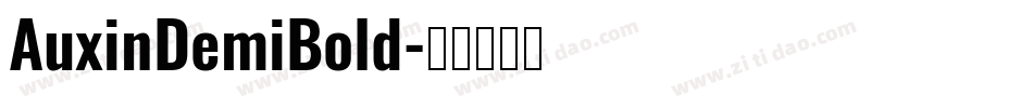 AuxinDemiBold字体转换