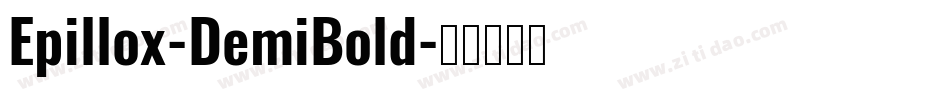 Epillox-DemiBold字体转换