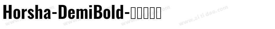 Horsha-DemiBold字体转换