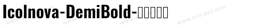 Icolnova-DemiBold字体转换