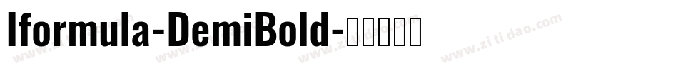 Iformula-DemiBold字体转换