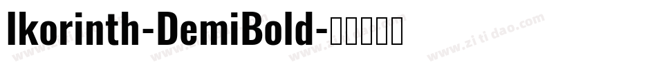 Ikorinth-DemiBold字体转换