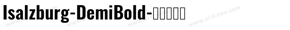 Isalzburg-DemiBold字体转换
