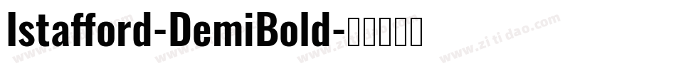 Istafford-DemiBold字体转换