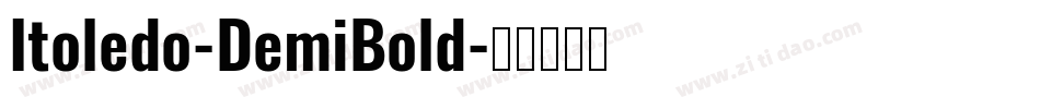 Itoledo-DemiBold字体转换