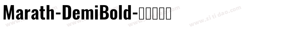 Marath-DemiBold字体转换