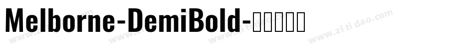 Melborne-DemiBold字体转换