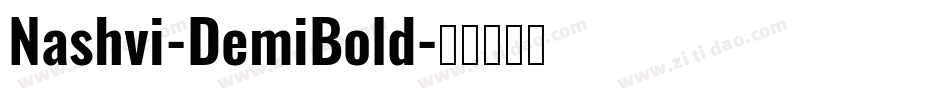 Nashvi-DemiBold字体转换