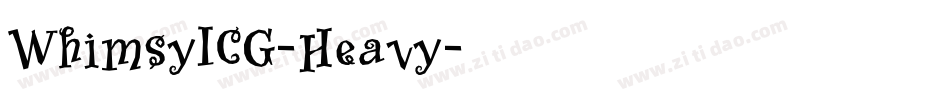 WhimsyICG-Heavy字体转换