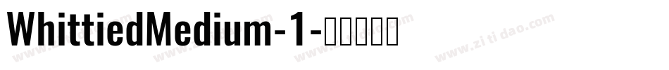 WhittiedMedium-1字体转换