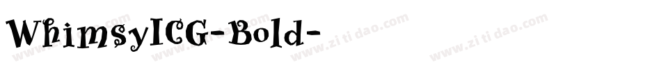 WhimsyICG-Bold字体转换