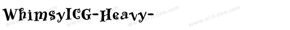 WhimsyICG-Heavy字体转换